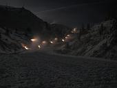 Sul Valgussera innevato in notturna da Foppolo il 2 dicembre 2009 - FOTOGALLERY